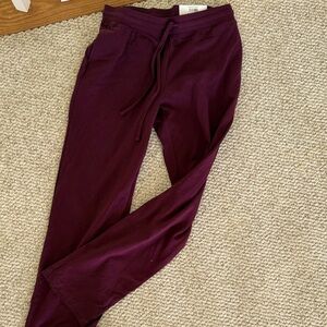 Women’s’ size petite small pants.  Rich berry color